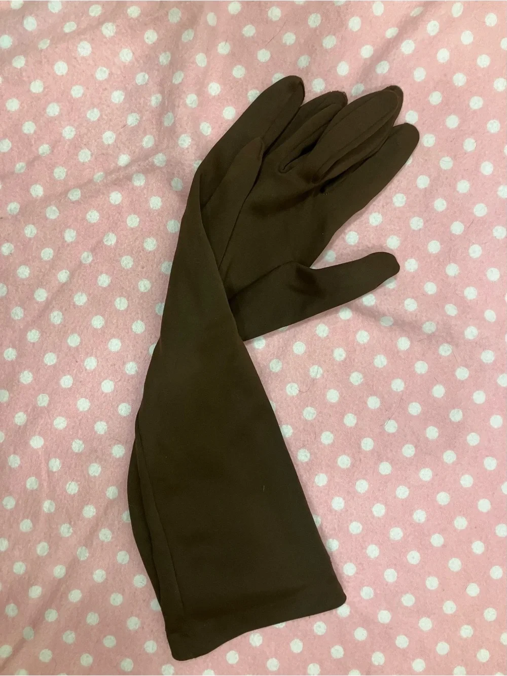 Vintage Brown Ladies Gloves 7